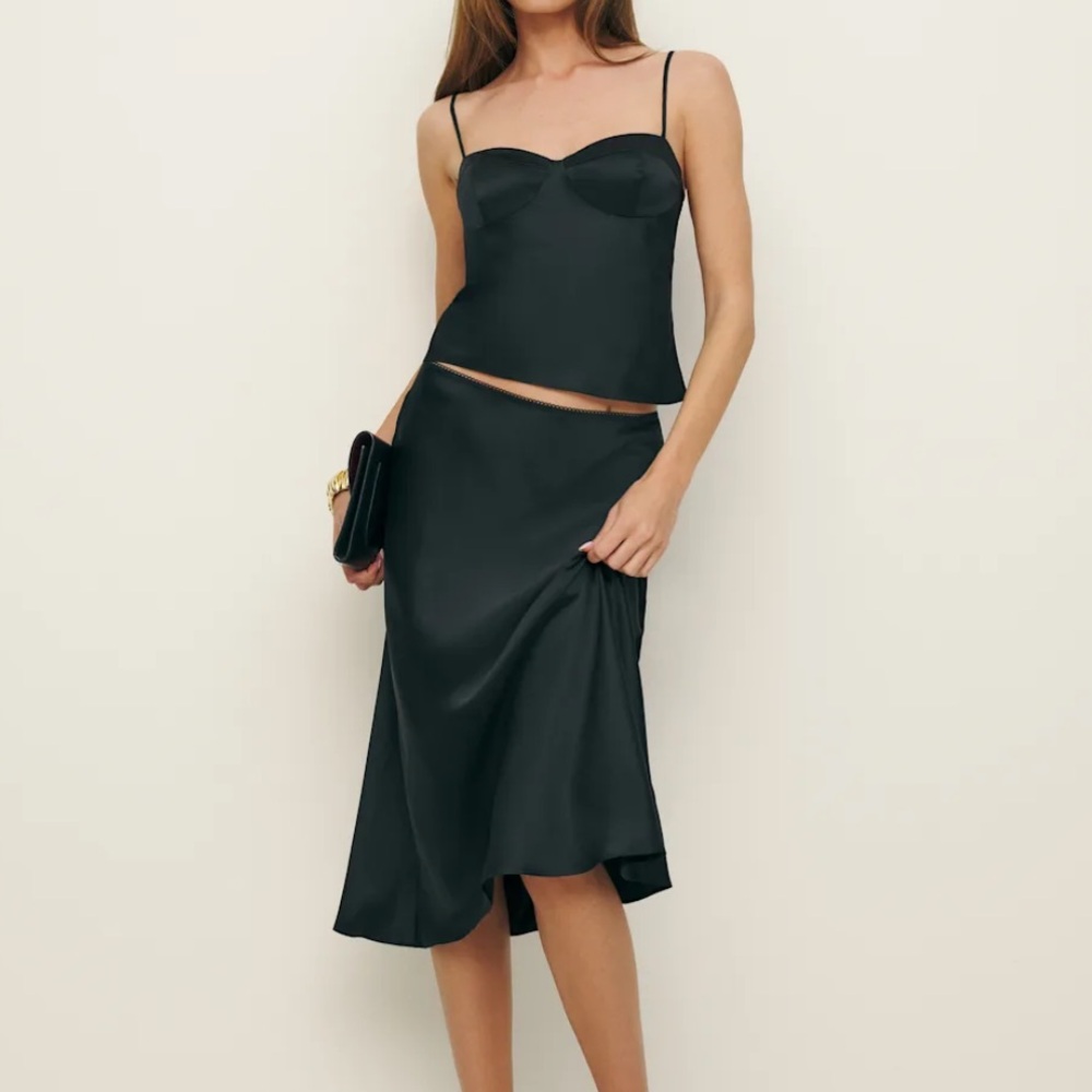NEW NWT Reformation Sia Silk Two Piece